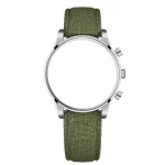 Vescari horloge bandje groen canvas met stalen gesp 20mm